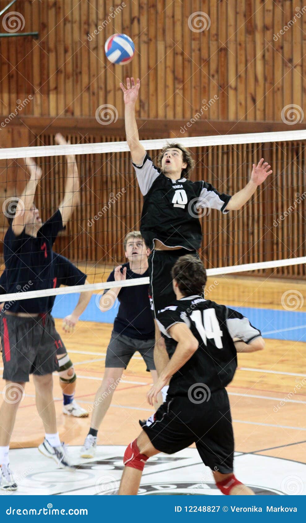 VOLLEYBALL MATCH editorial photography. Image of game 12248827