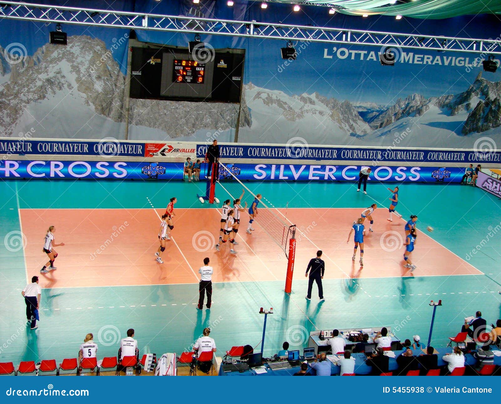 Volleyball match serve editorial stock photo. Image of games 5455938