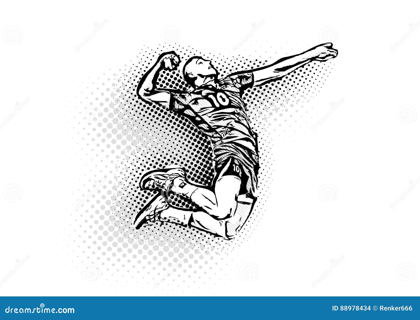Volleyball player stock vector. Illustration of exercising - 88978434