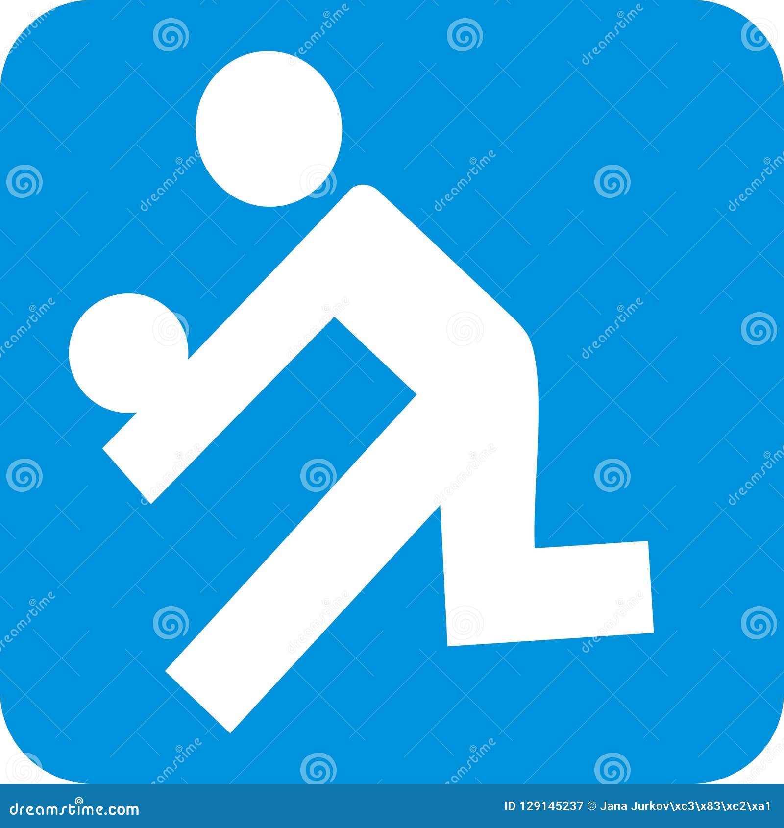 Vetor de Man doing shadow boxing exercise. Flat vector illustration  isolated on different layers. Workout character do Stock