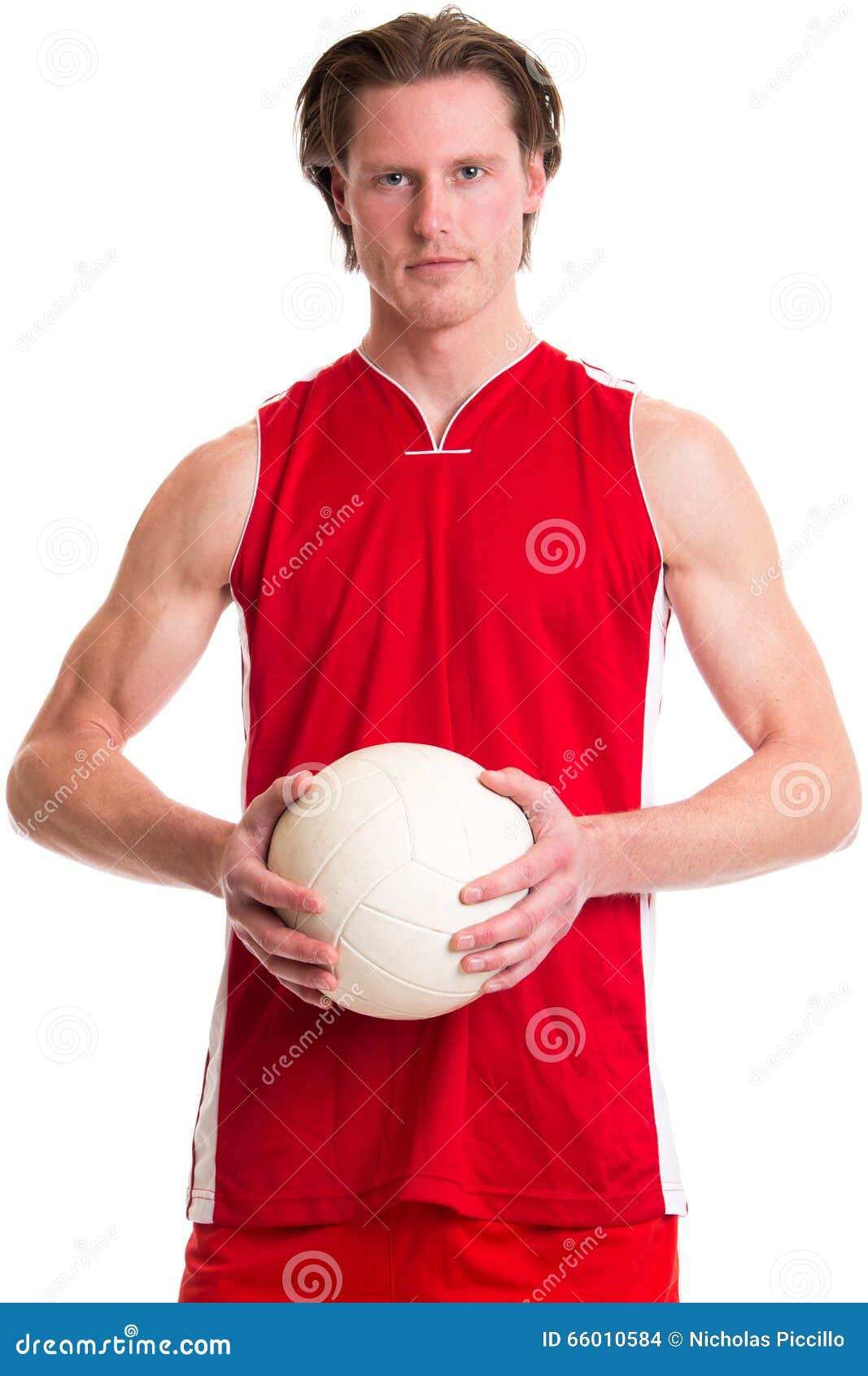 Volleyball Player stock photo. Image of uniform, male 66010584