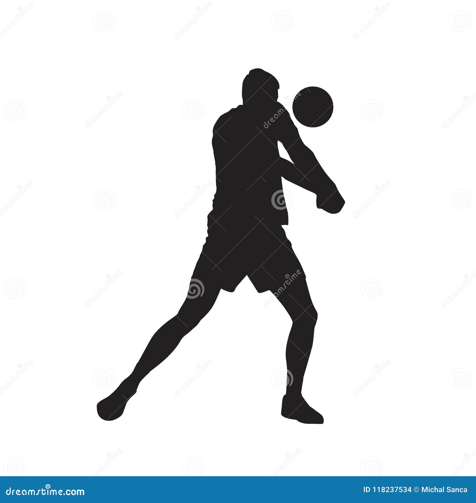 Download Volleyball Player, Passing Ball, Isolated Vector ...