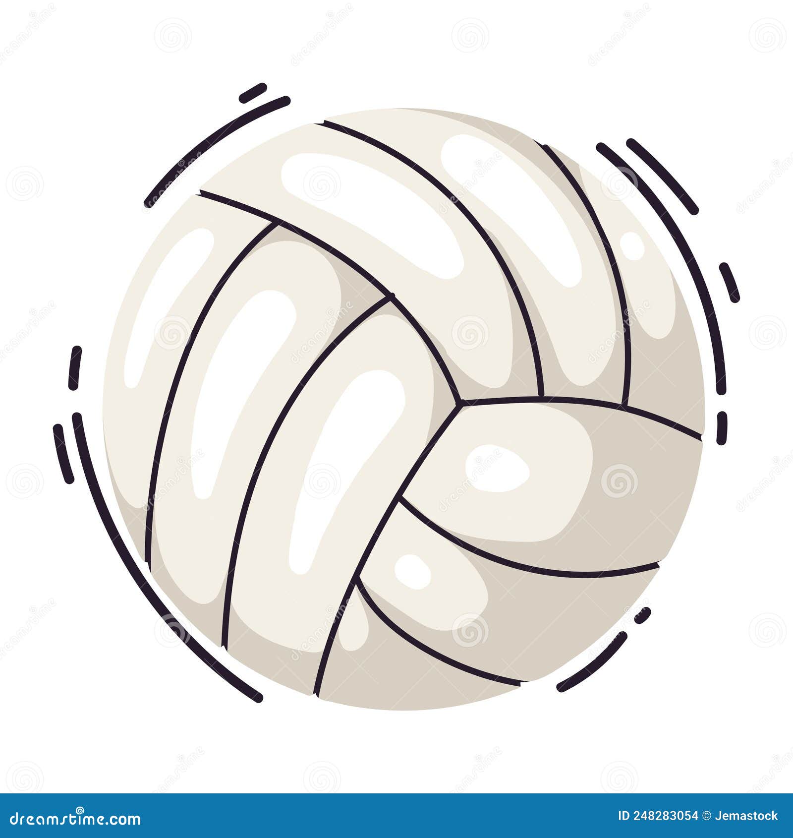 Volleyball sport balloon stock vector. Illustration of game - 248283054