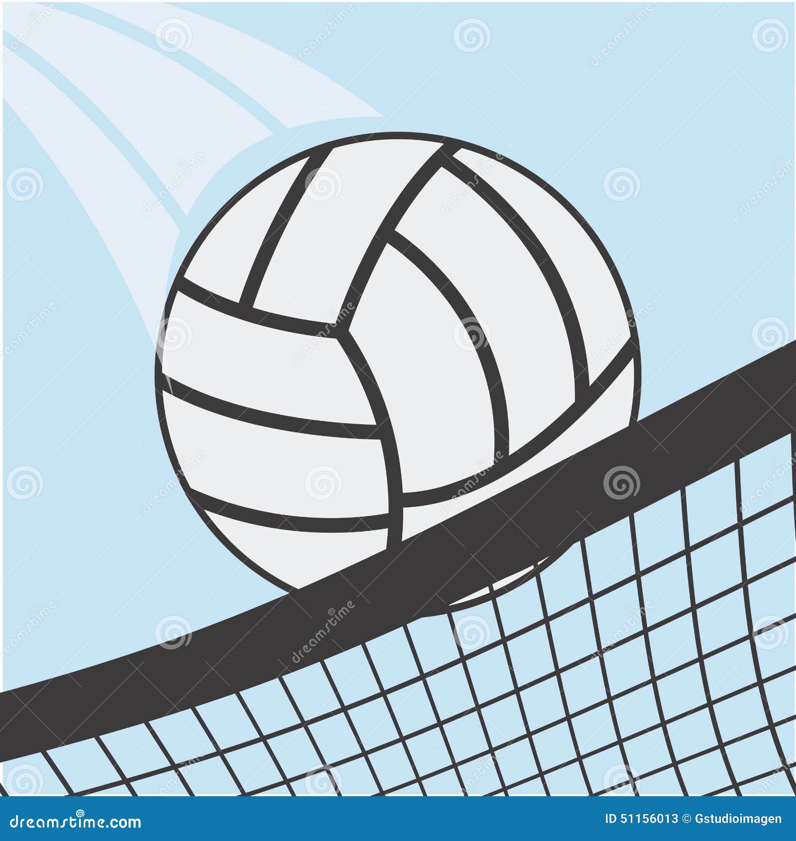 Volleyball sport stock vector. Illustration of tournament - 51156013