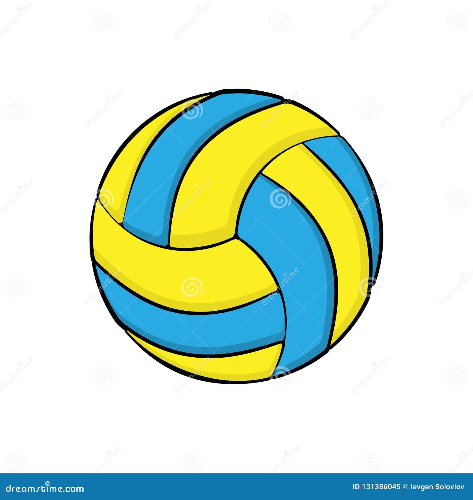 Volleyball symbol color stock vector. Illustration of concept - 131386045