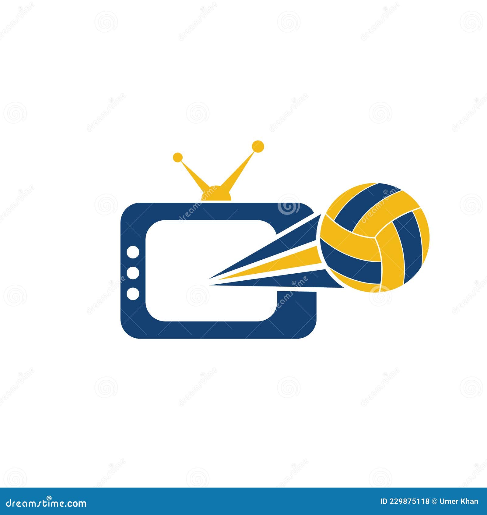 Volleyball Tv Stock Illustrations