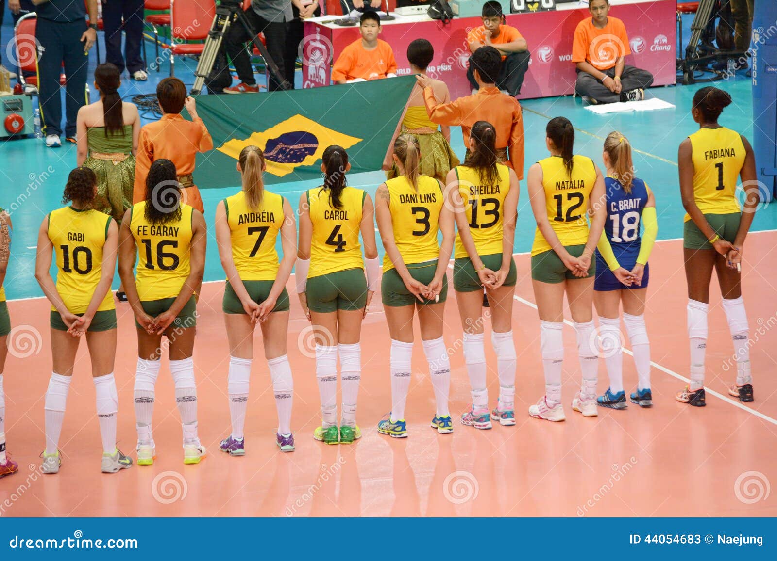 Volleyball WGP Brazil VS USA Editorial Stock Photo Image of