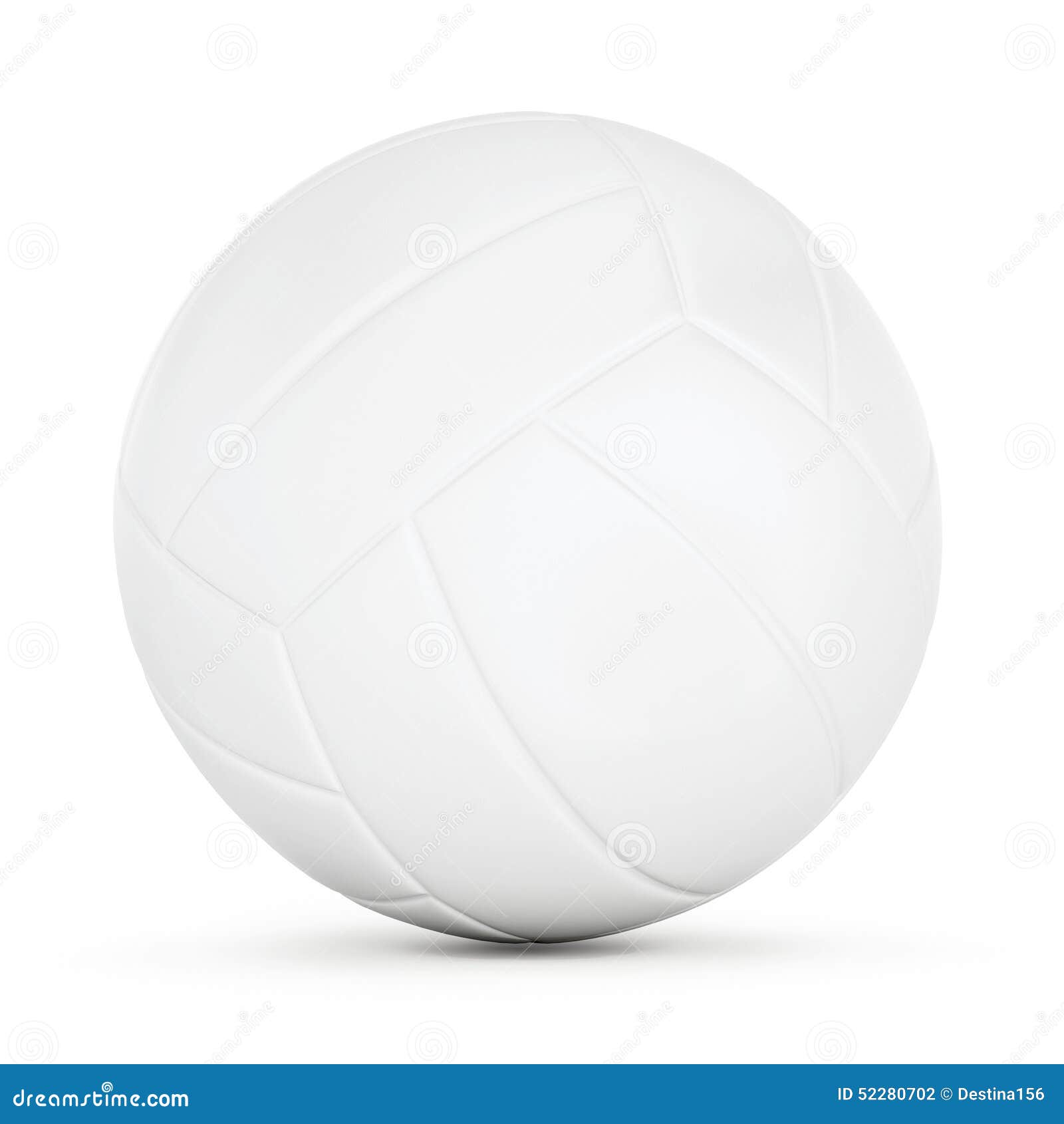 Volleyball on White Background Stock Illustration - Illustration of ...