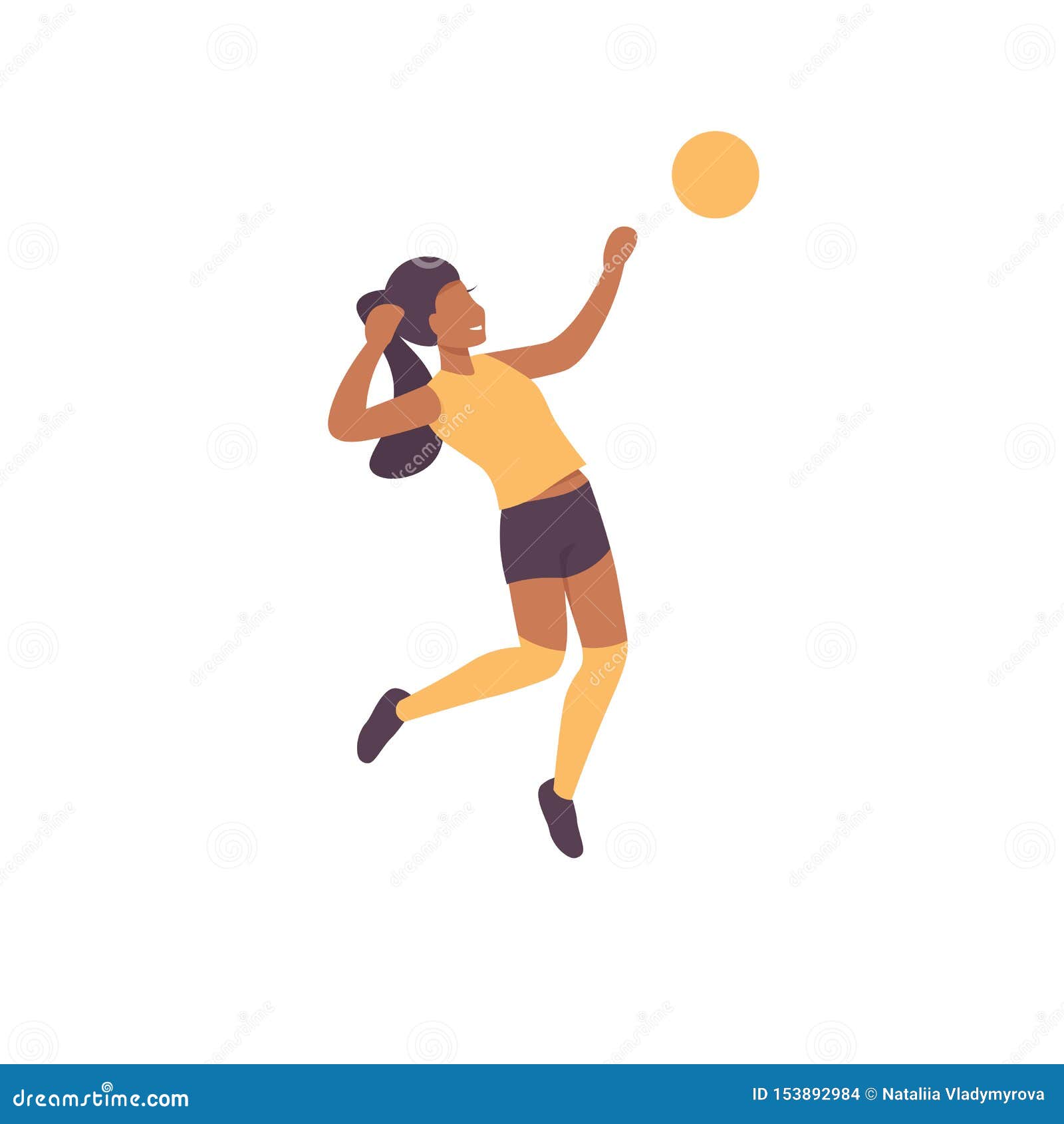 woman character plying volleyball game