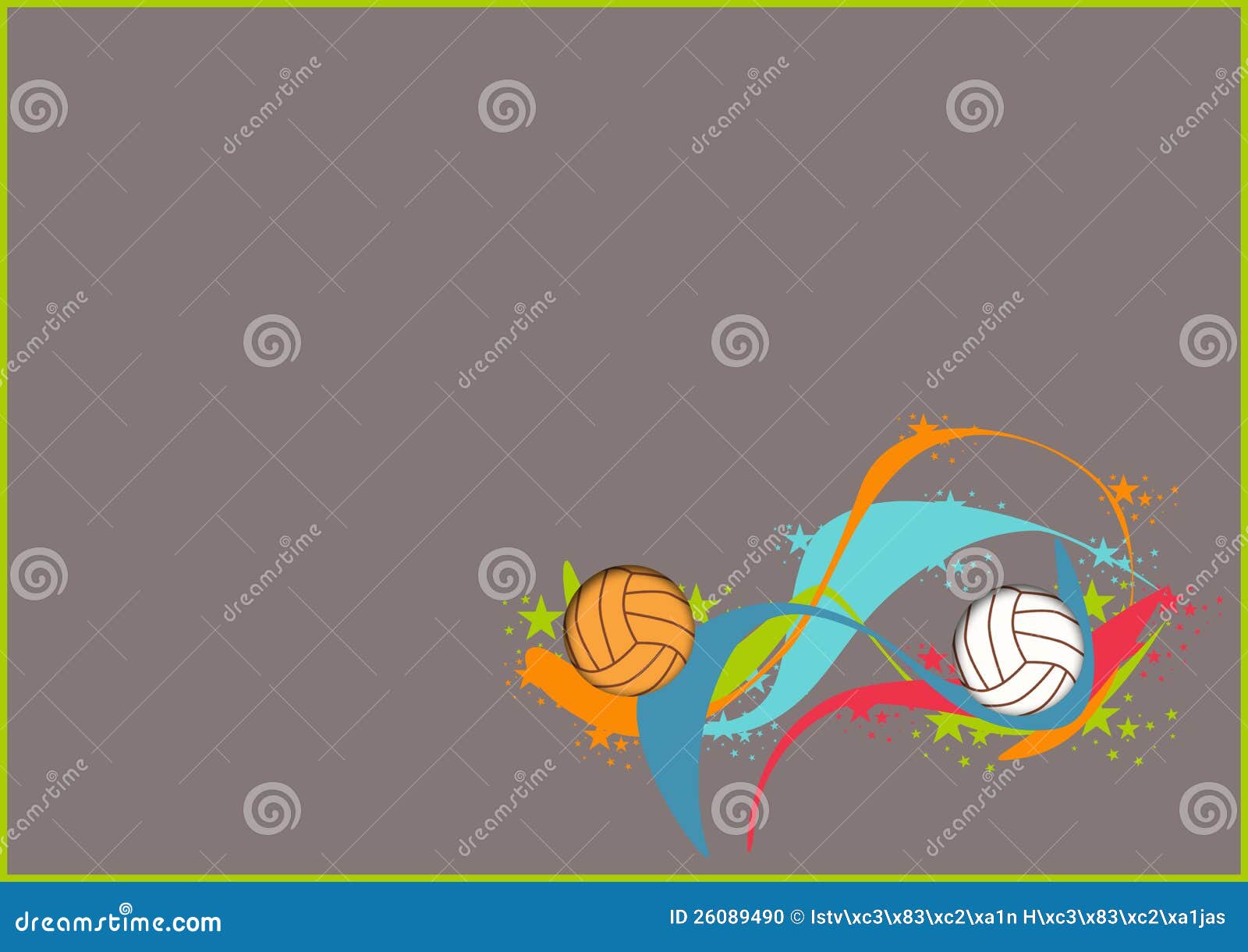 Volleyballs or handball stock illustration. Illustration of ...