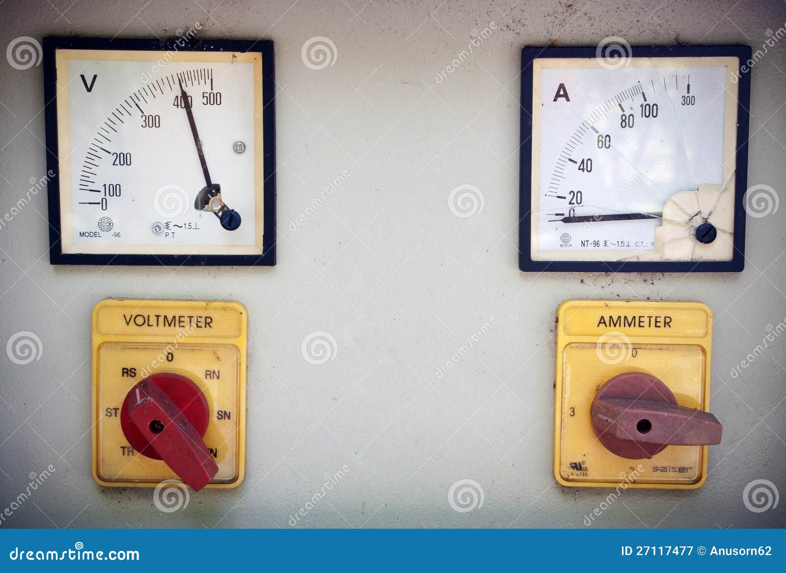 Volt meter Ammeter stock image. Image of volts, square 27117477