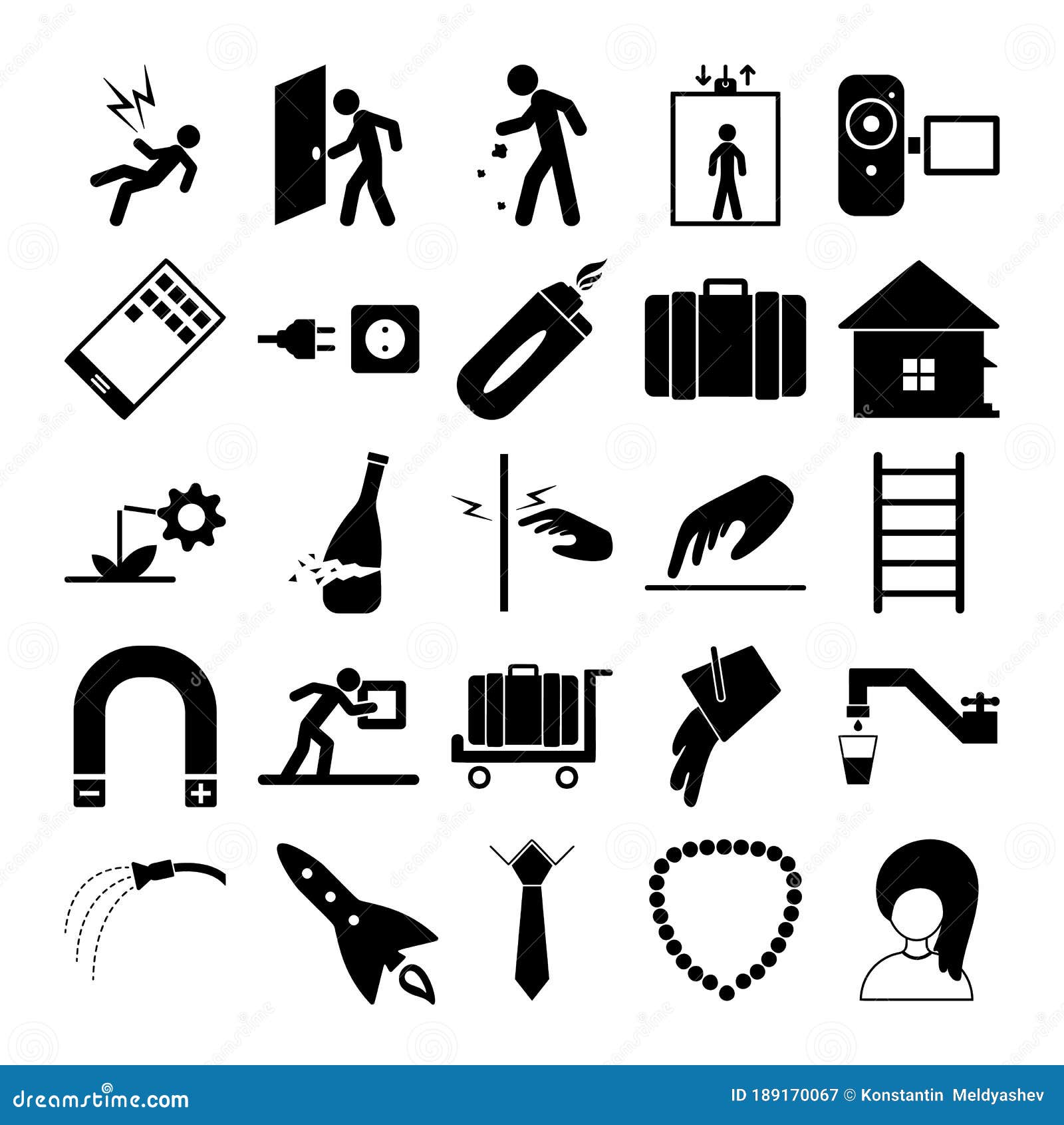 Voltage, Electric Shock, Man Opens the Door, Litter Man Litter