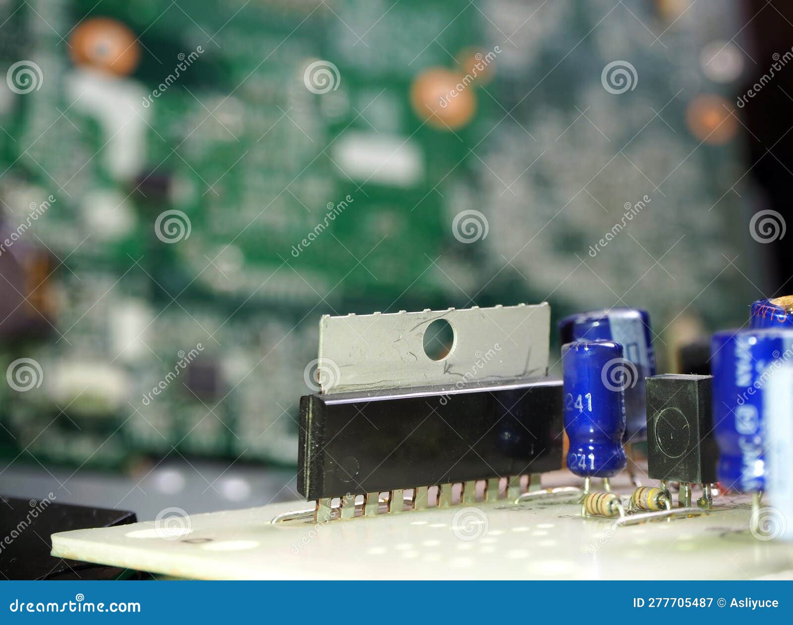 voltage regulator on electronic board