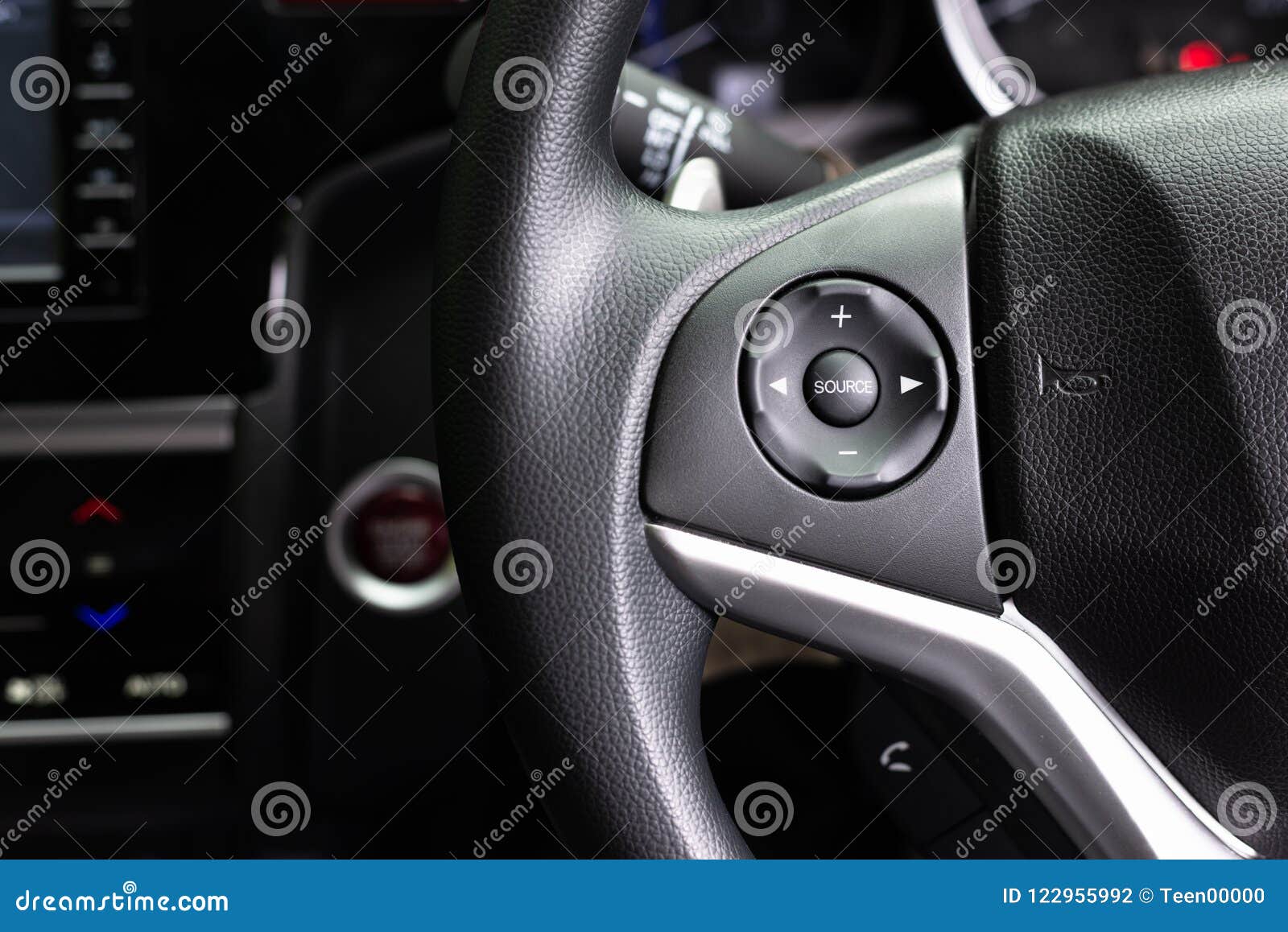 The Volume Control Button on a Wheel Stock Photo Image of closeup