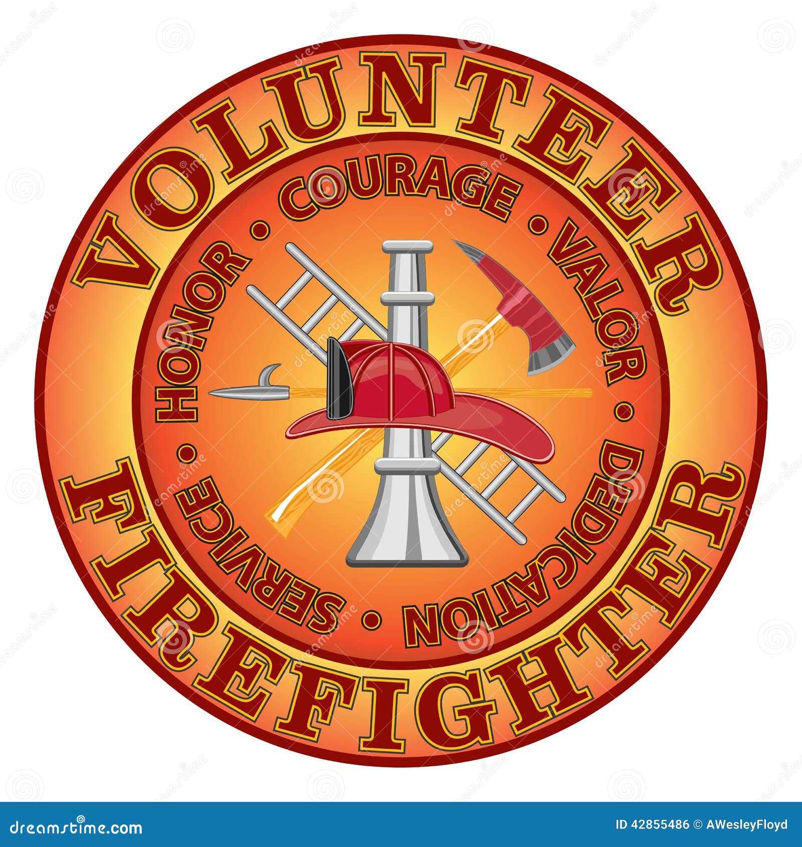 Download Volunteer Firefighter Courage Stock Vector - Illustration ...