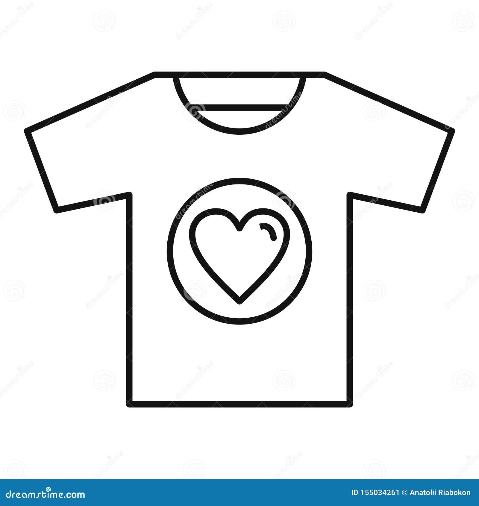 Volunteer Tshirt Icon, Outline Style Stock Vector - Illustration of ...