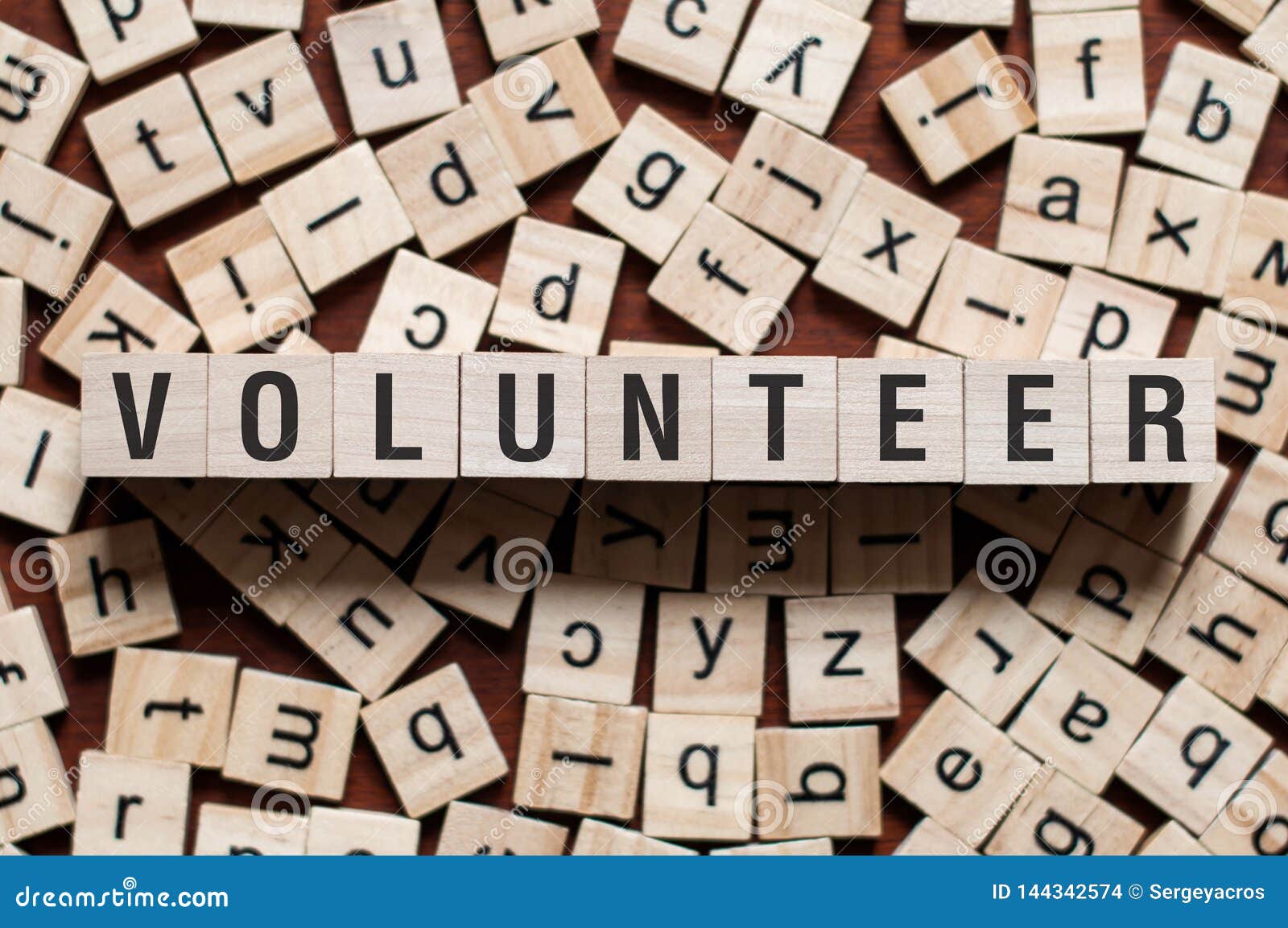 Volunteer word concept stock photo. Image of life, donation 144342574