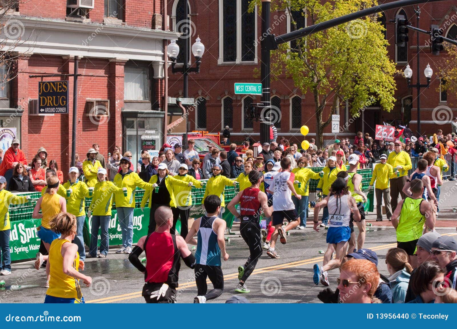 Volunteers at the 2010 Boston Marathon Editorial Image Image of