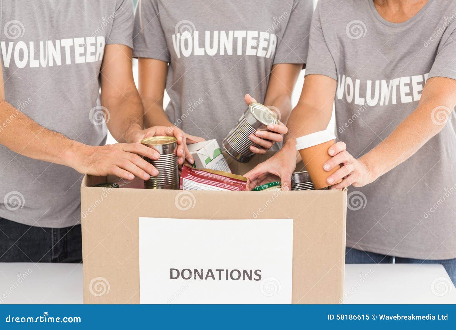 Volunteers Sorting Donations Stock Image Image of donation, care