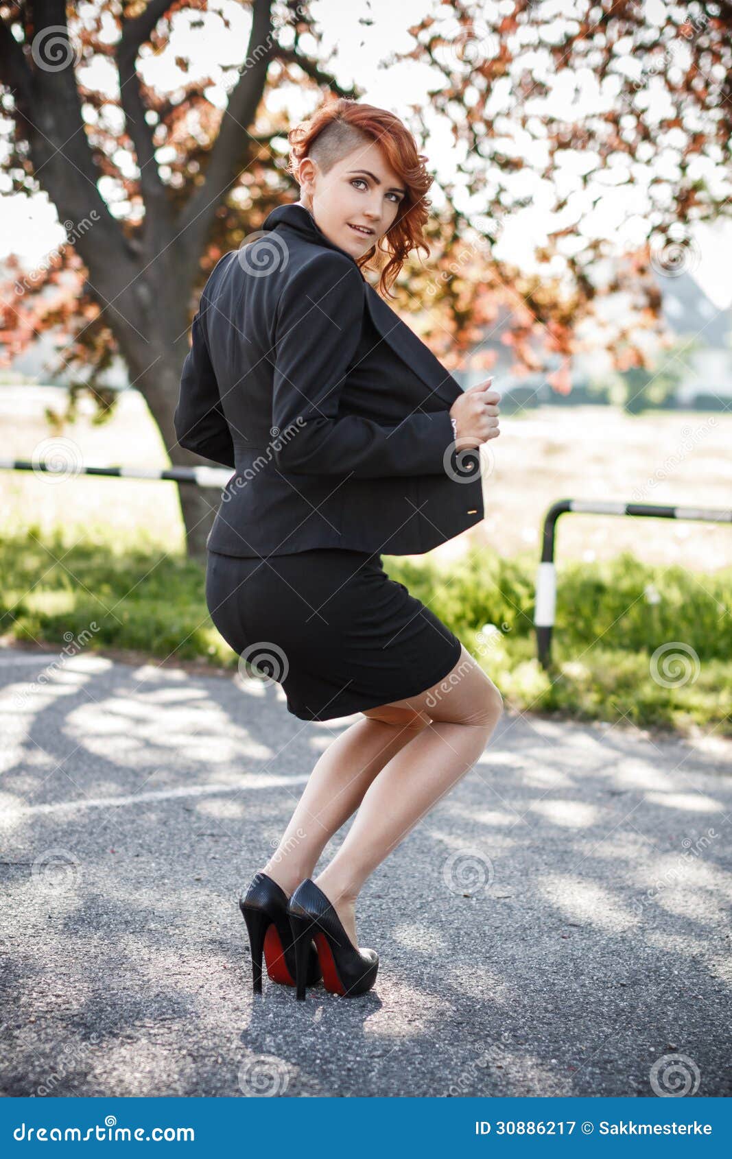 Voluptuous Schoolgirl Stock Image Image Of College Heels 30886217