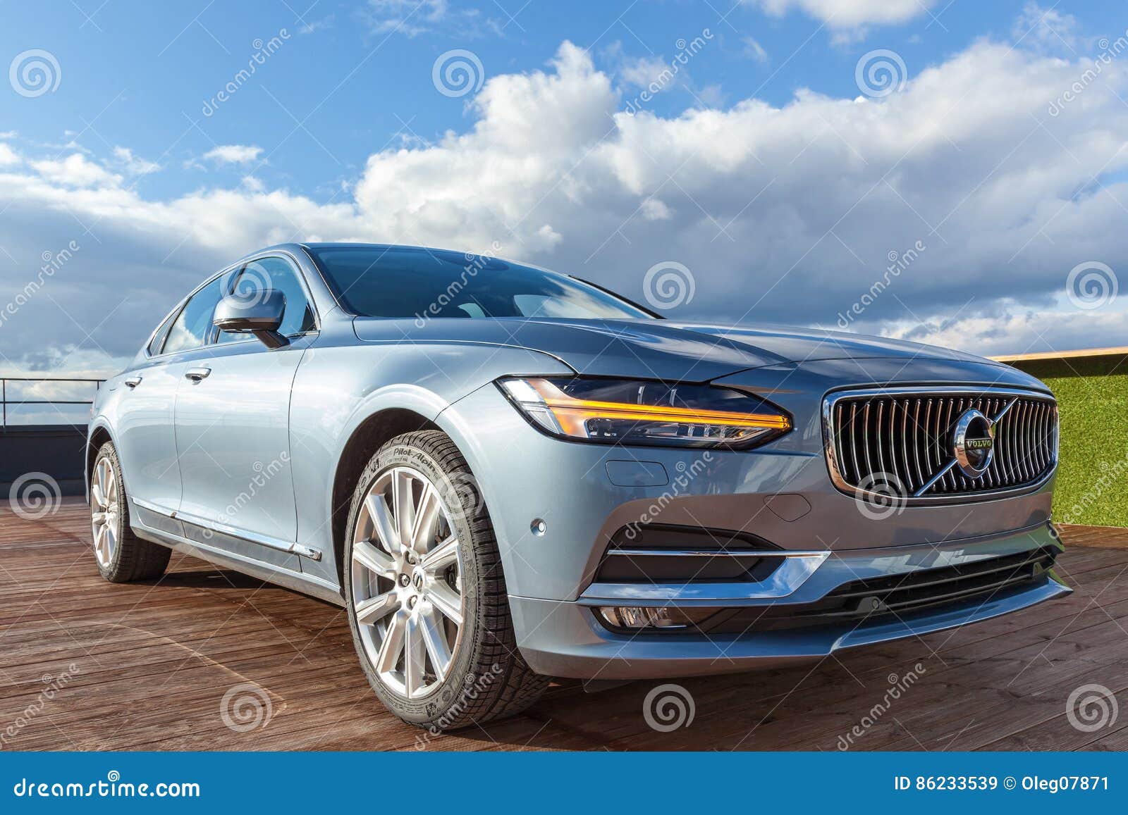 Volvo S90 in the Official Representative Office in Ukraine. Editorial