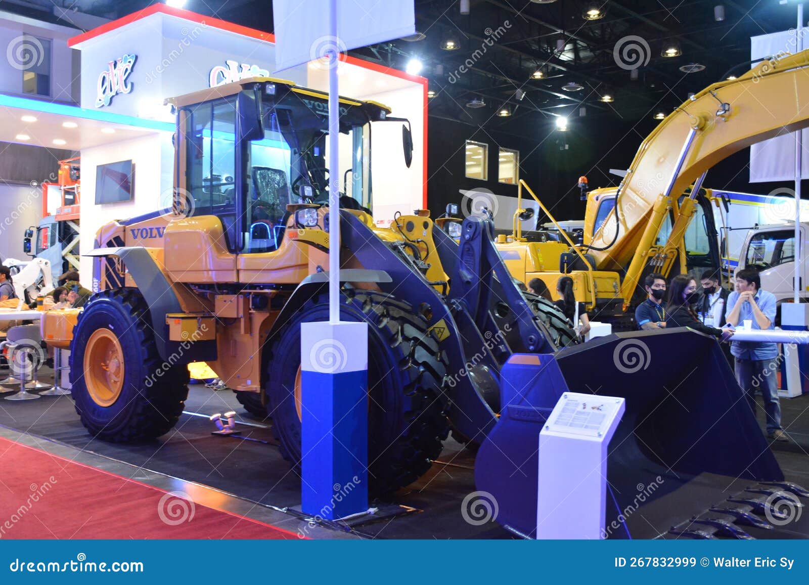 Volvo Wheel Loader at Philconstruct in Pasay, Philippines Editorial