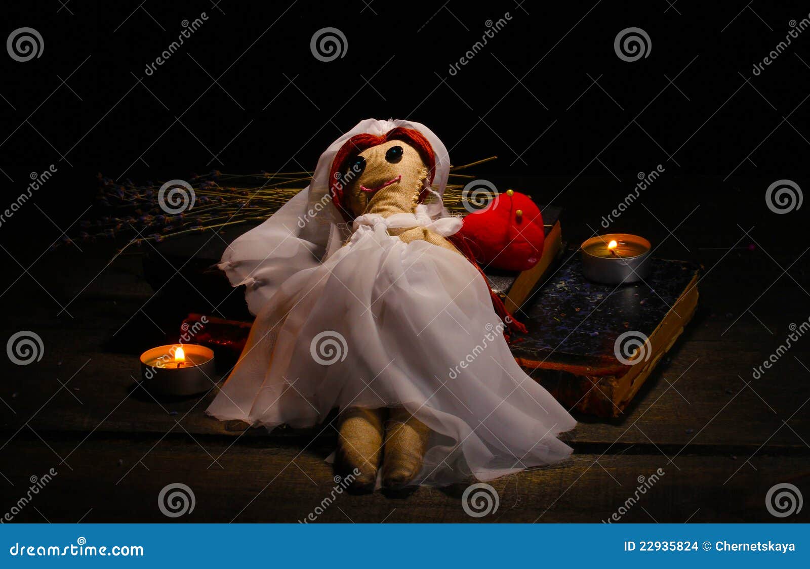 Voodoo Doll Girl Bride Stock Photo Image Of Candlelight 22935824