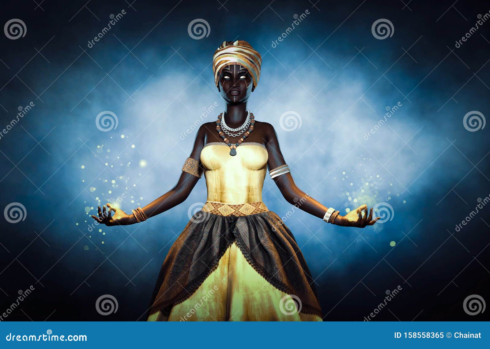 voodoo queen or lady shaman