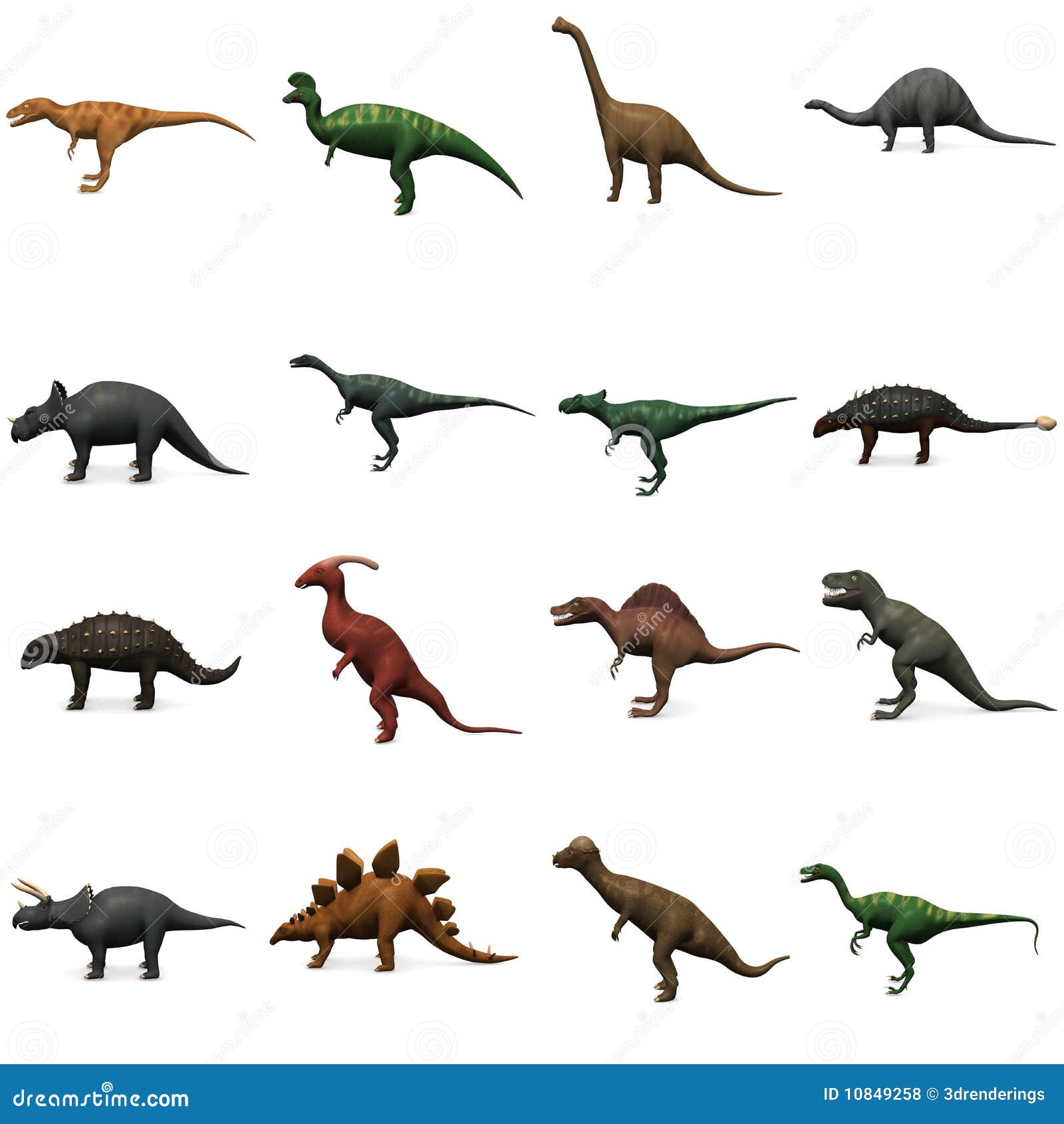 Atletisch kubus Mentaliteit Voorhistorische Dinosaurussen Stock Illustratie - Illustration of dier,  dinosaurus: 10849258