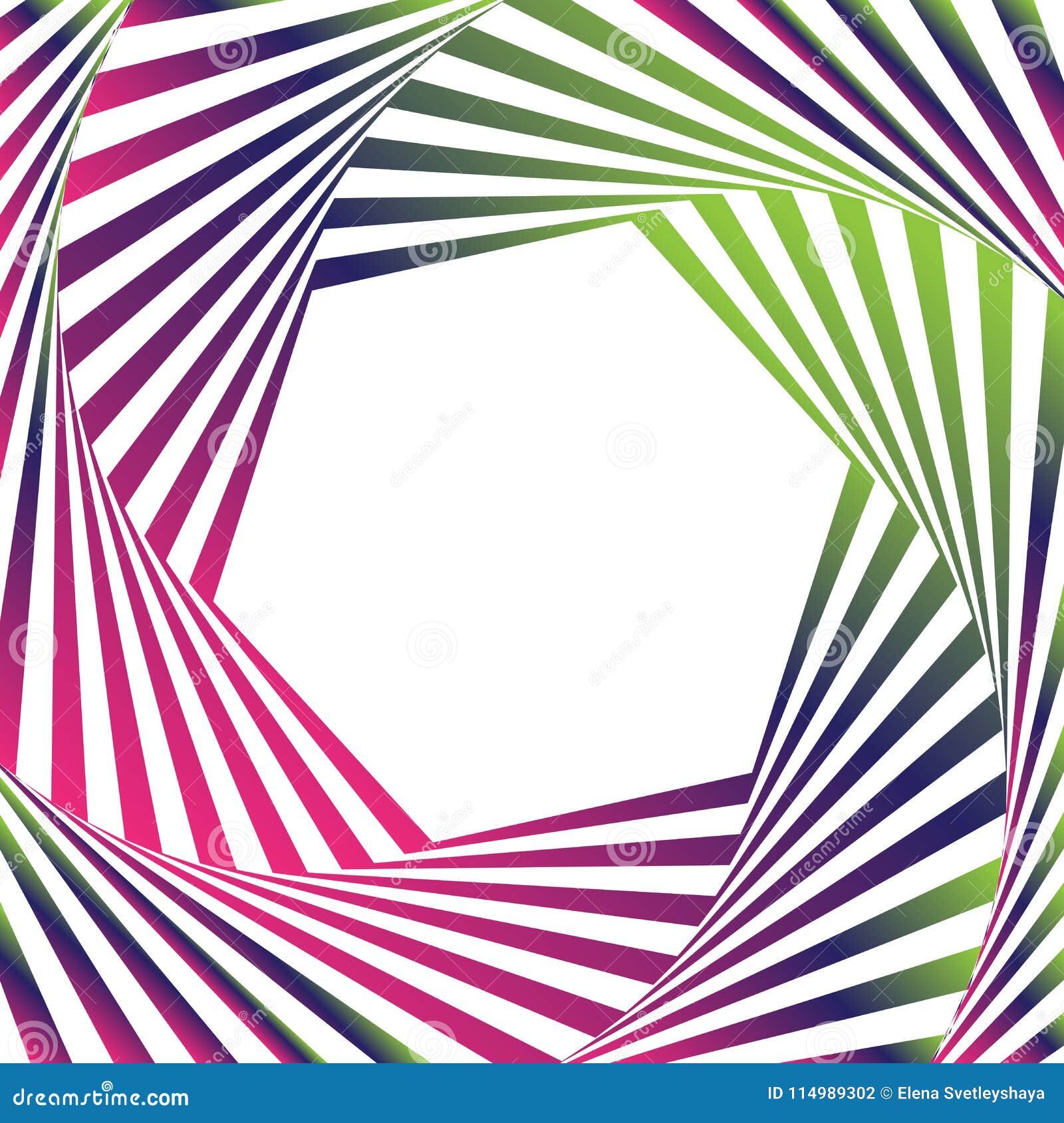 VOptical Illusion Vector Frame. Dynamic Gradient Frame Stylish