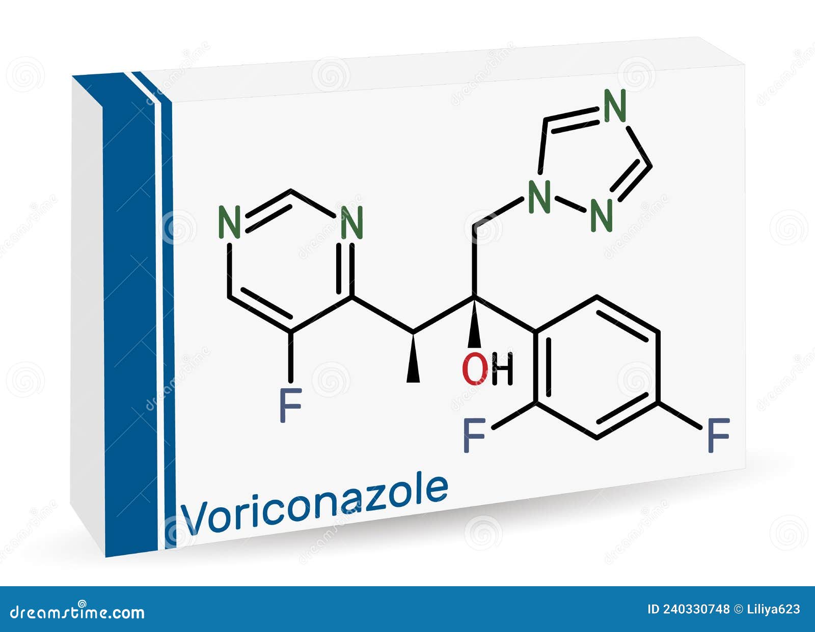 Voriconazole, Molecule. it is is Triazole Antifungal Medication Used To ...