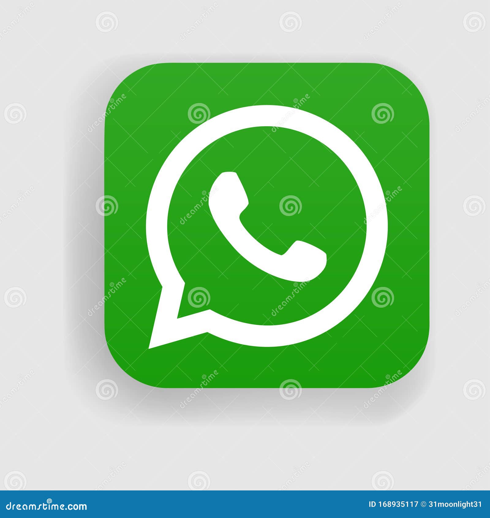 WhatsApp logo icon editorial photography. Illustration of icon - 168935117