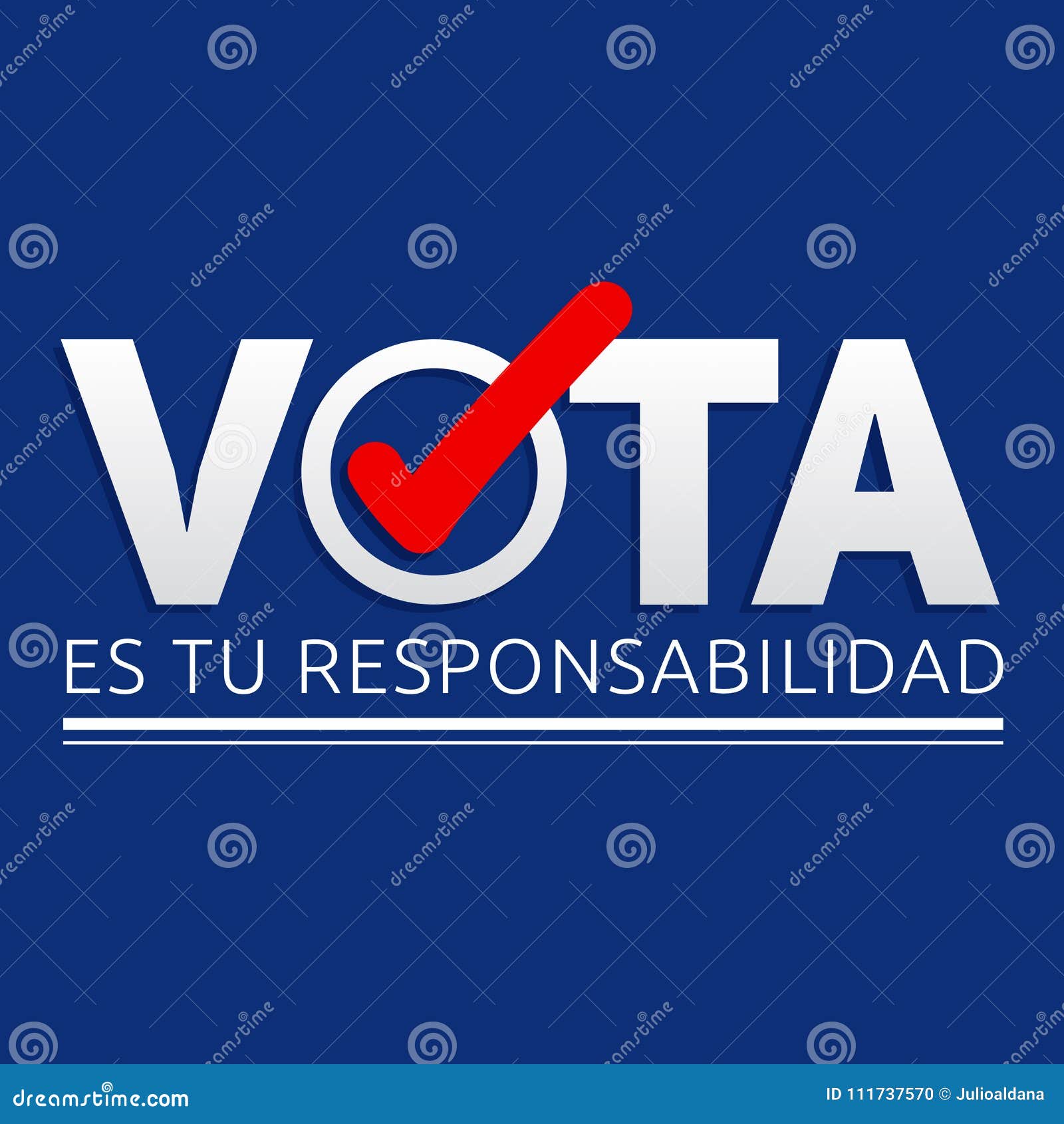 vota es tu responsabilidad, vote is your responsibility spanish text