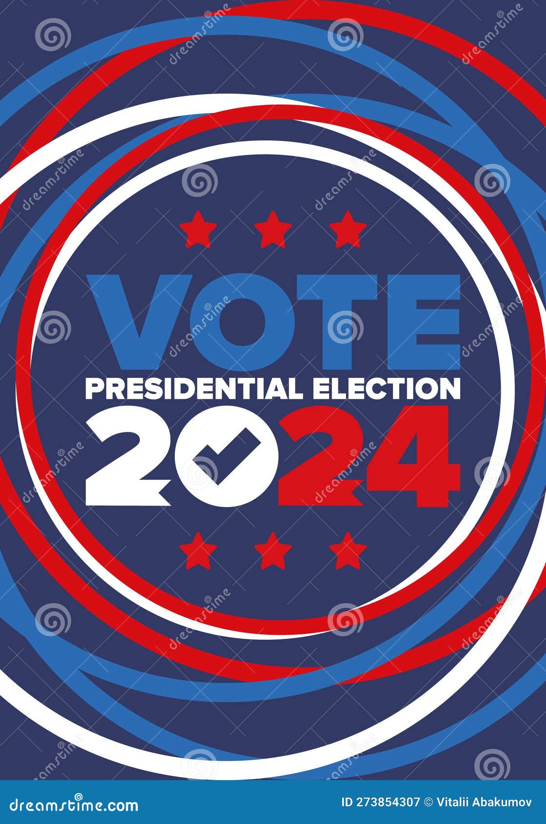Presidential Election 2024 in United States. Vote Day, November 5. US