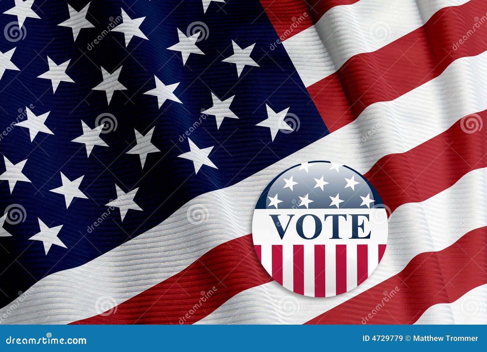 'Vote' Button On American Flag Royalty Free Stock Images Image 4729779