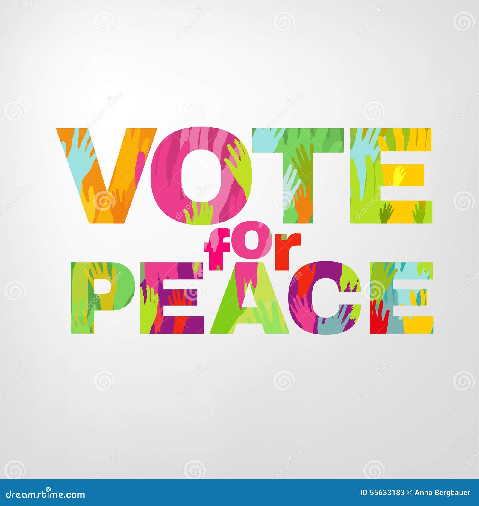 Download Vote For Peace Stock Vector - Image: 55633183
