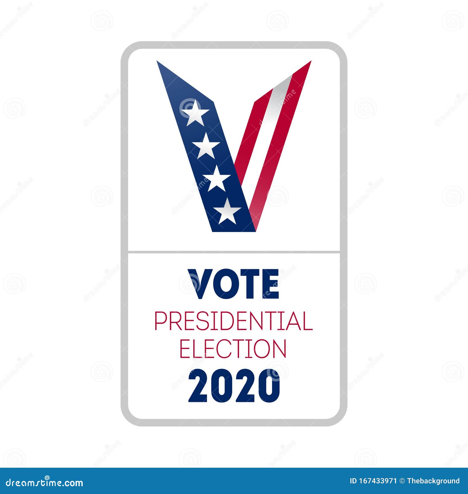 Vote 2020 in USA, Vertical Banner Design for Presidential Election Day Vote 2020 in USA, Vertical Banner Design for Presidential Election Day