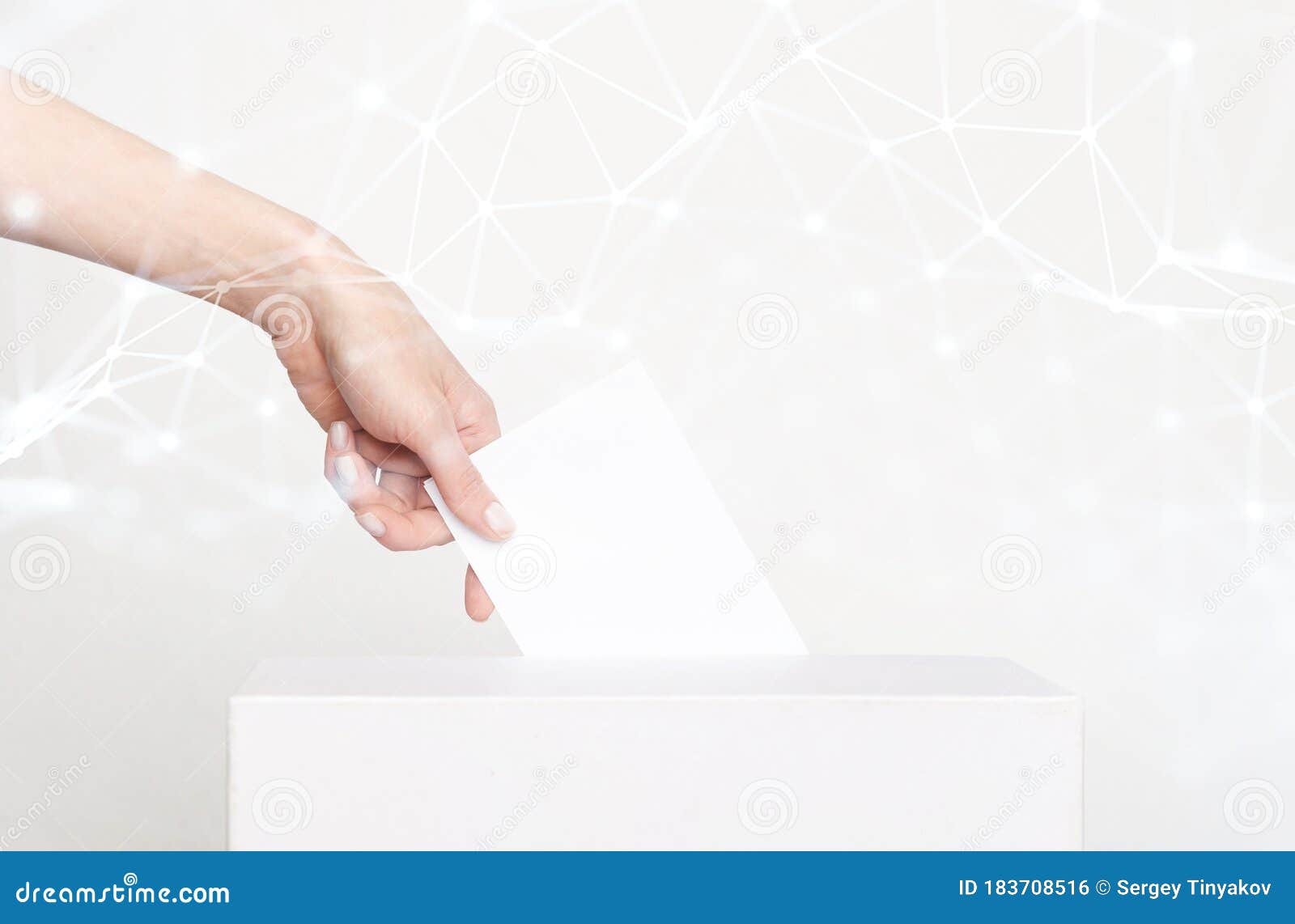 Voter Holding Ballot for Remote Voting Stock Photo Image of advice
