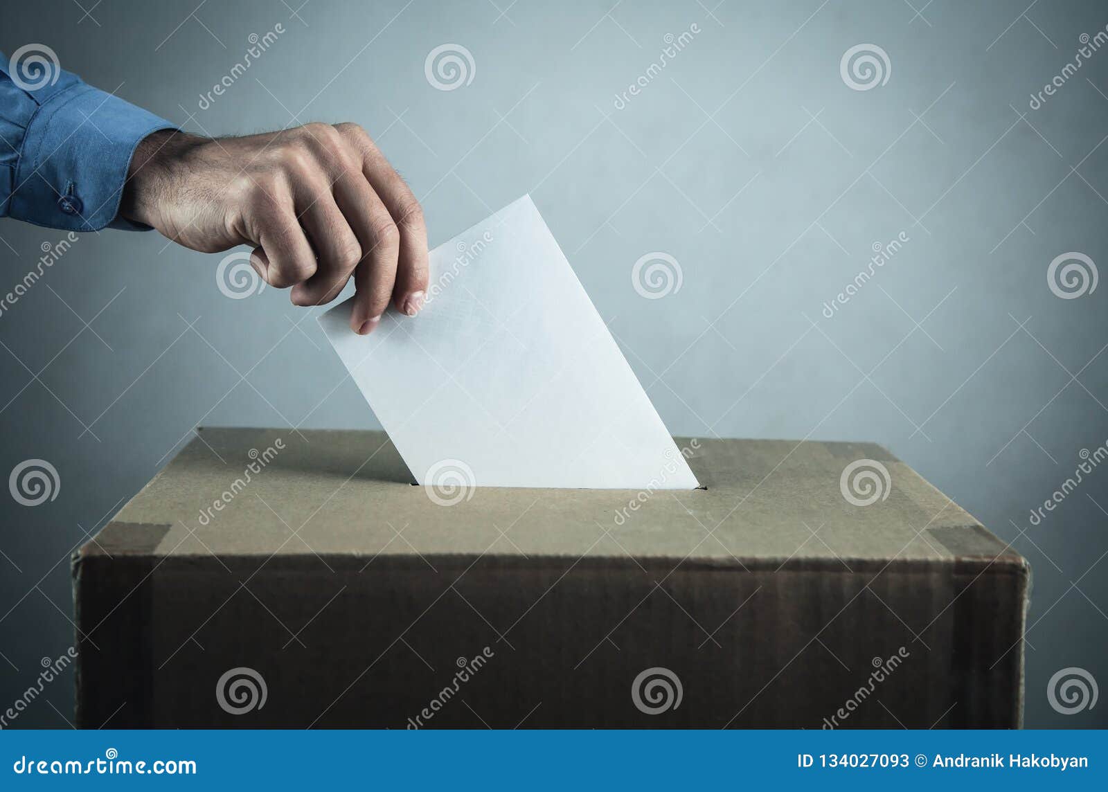 voting at the ballot box. election and democracy concept