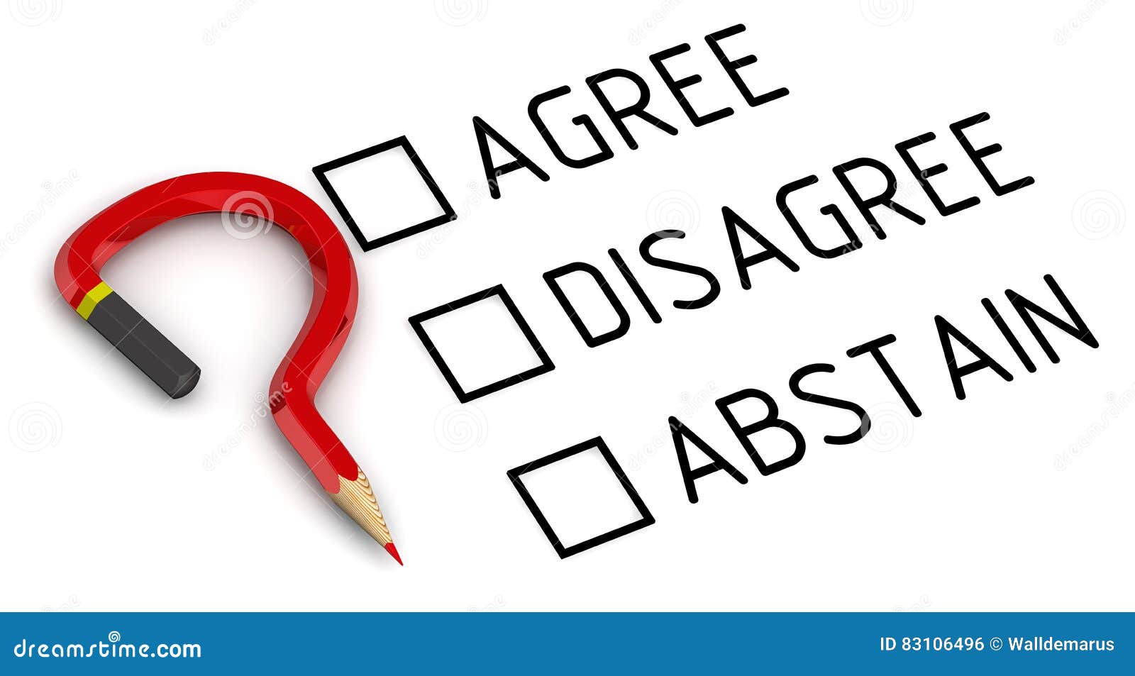 Abstain And Vote As Different Choices In Life Pictured As Words