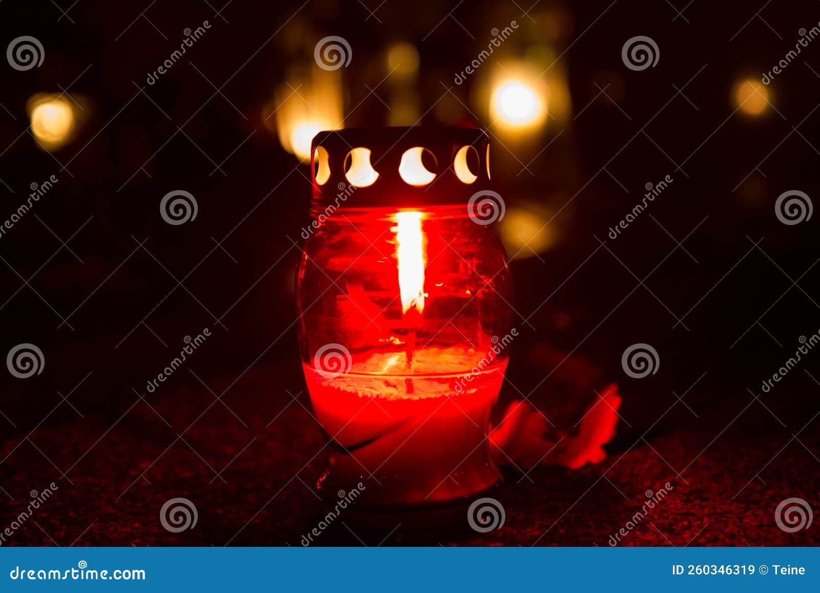 Votive Candle at a Cemetery Stock Image Image of candles, afterlife