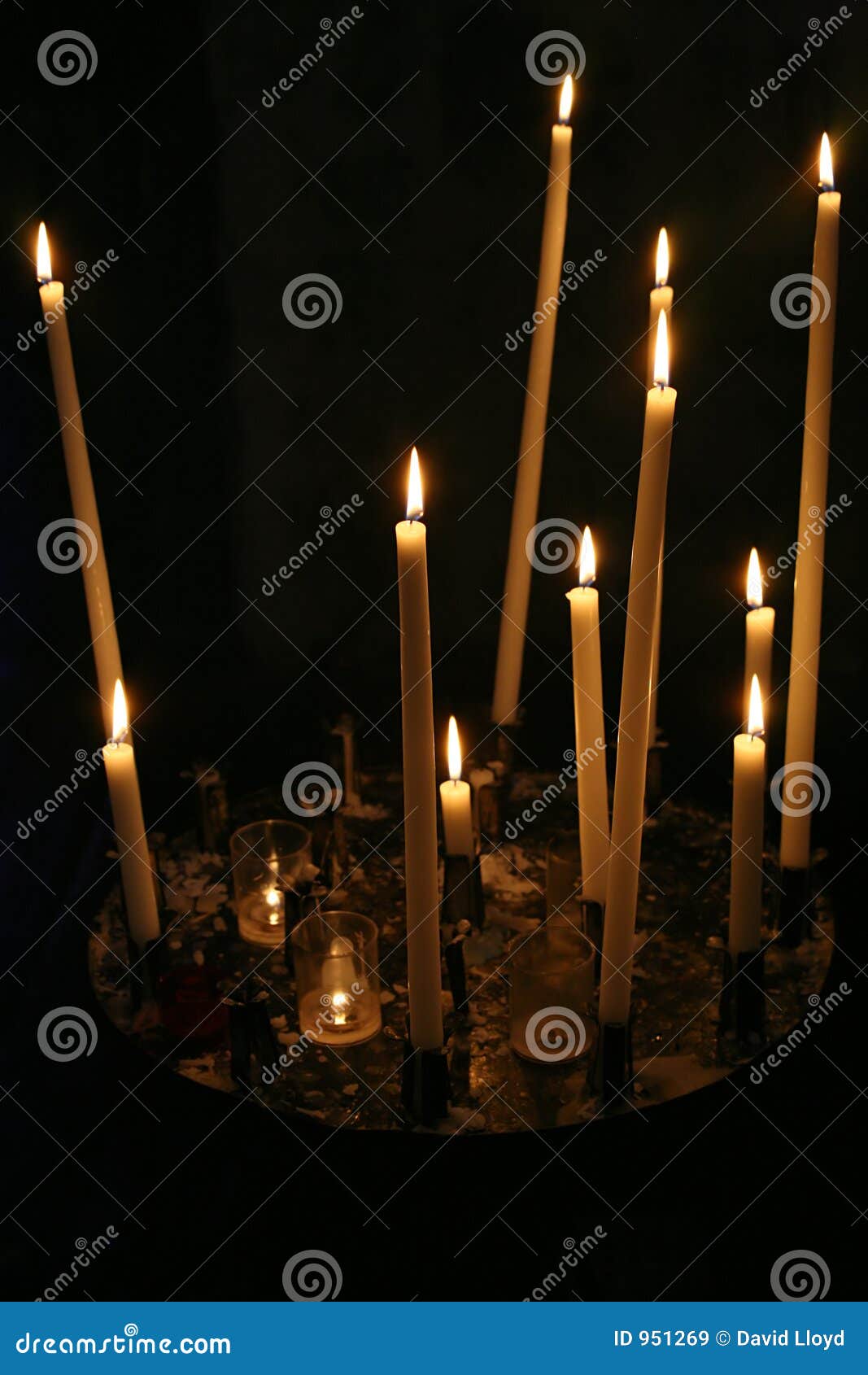 Votive candles stock image. Image of votive, religion, catholic 951269
