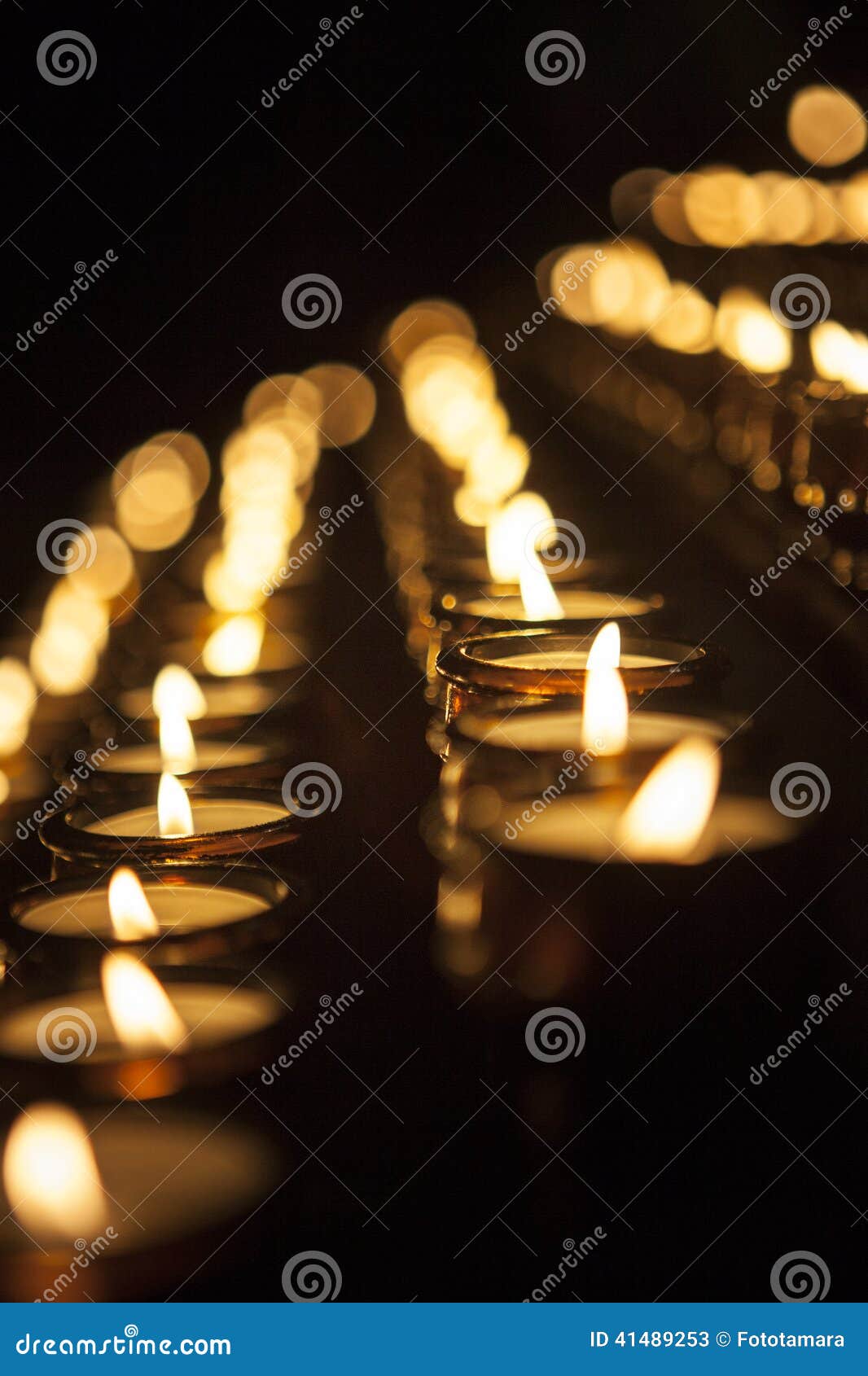 Votive candles stock image. Image of light, fire, cathedral 41489253