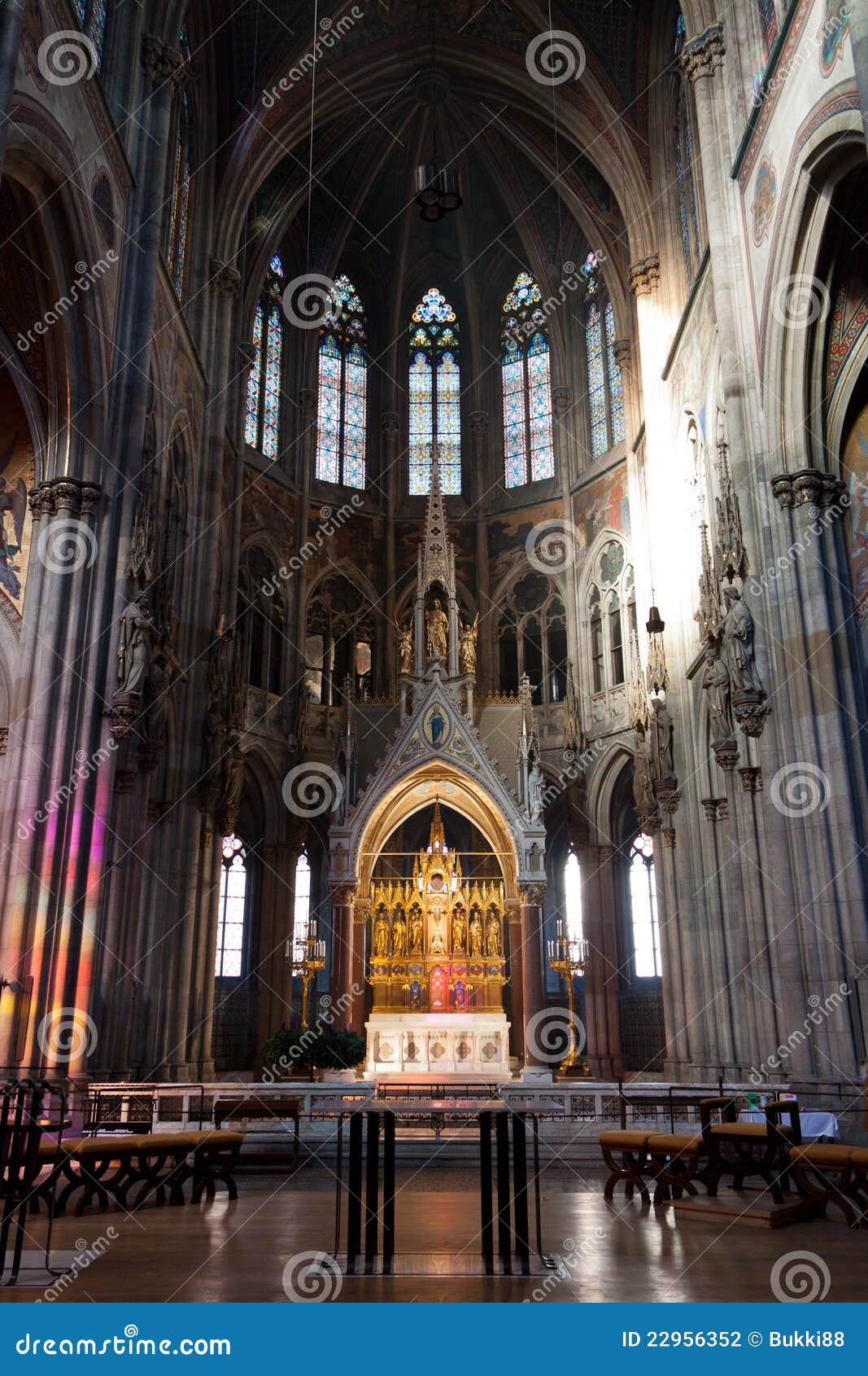 Votive Church (Votivkirche) Stock Photo Image of colorful, indoor