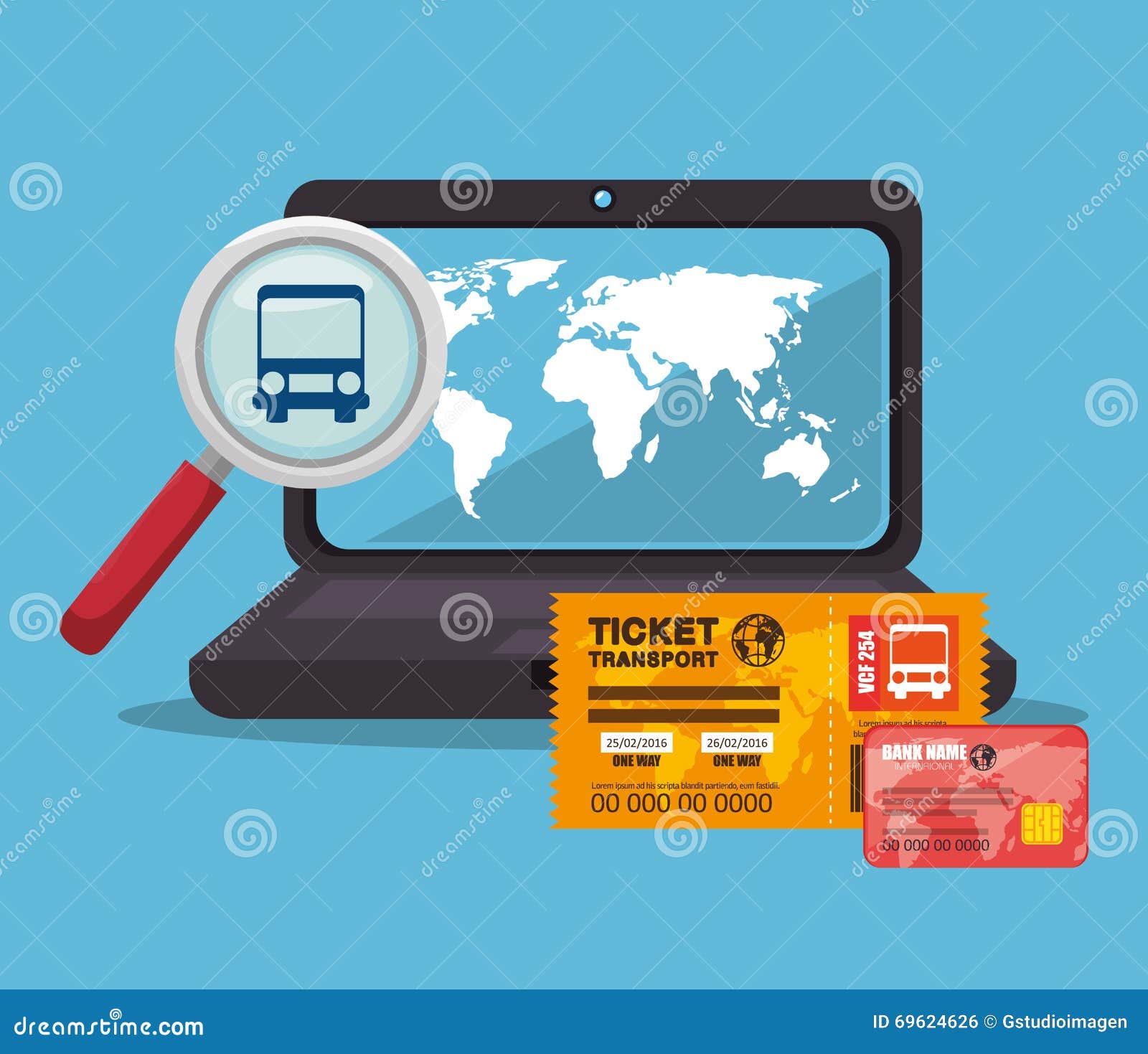 Voyage Autour De La Conception Du Monde Illustration Stock