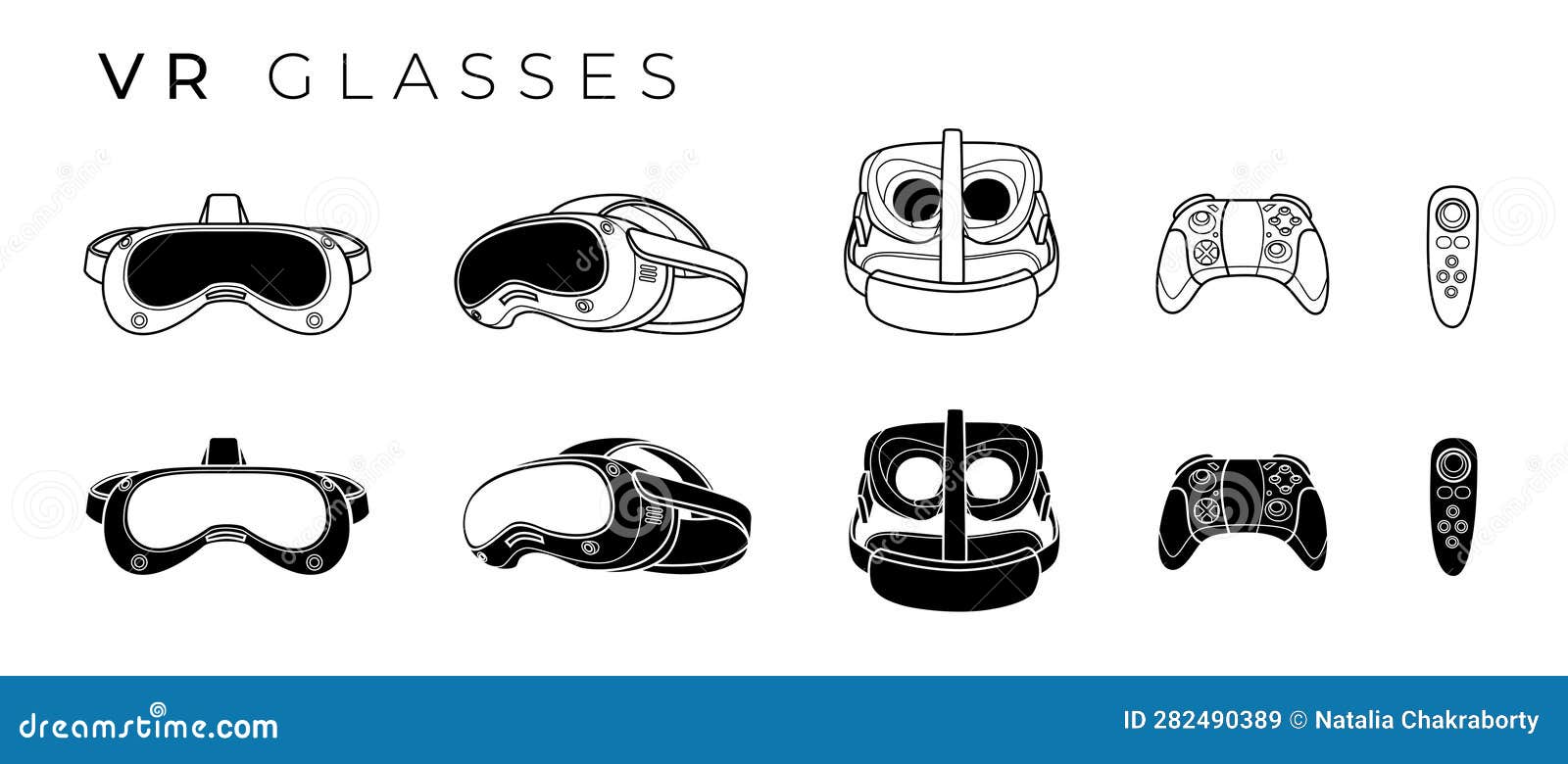 VR Glasses illustration stock vector. Illustration of wearable 282490389