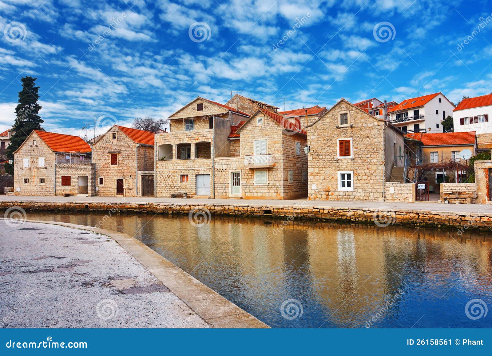 Vrboska, Croatia stock image. Image of blind, jalousie 26158561