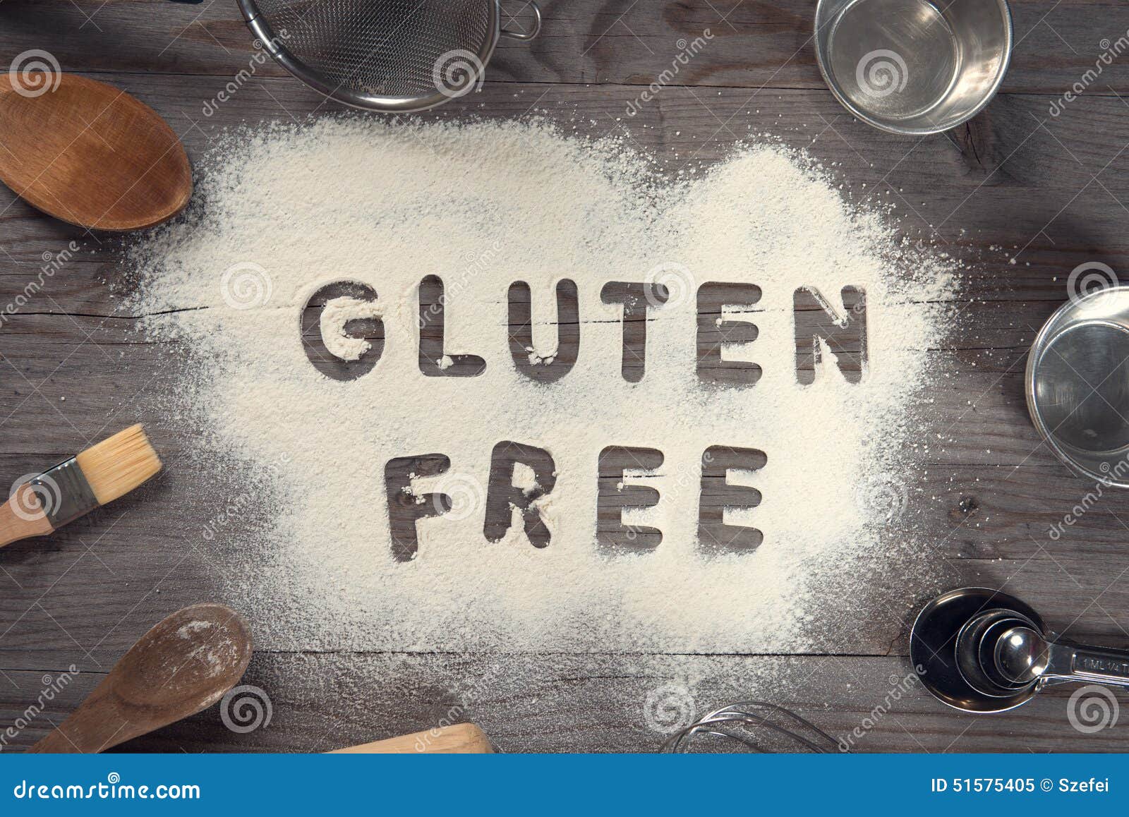 Vrij gluten stock afbeelding. Image of eten, bureau, bericht 51575405