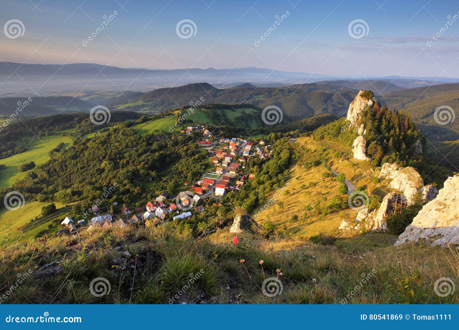 vrsatec and vrsatecke podhradie village - slovakia