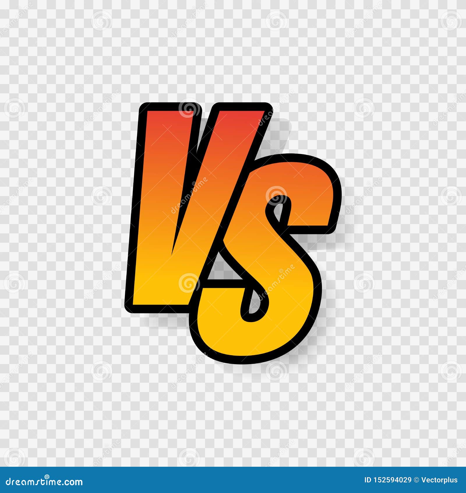 Vs Letters or Versus Logo Vector Sign Isolated on Transparent Background  Stock Illustration - Illustration of concept, action: 152594029